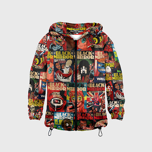 Детская ветровка ЧЕРНОЕ ЗЕРКАЛО / 3D-Черный – фото 1