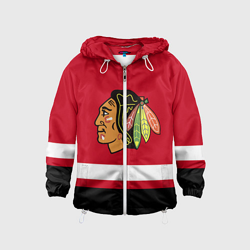 Детская ветровка Chicago Blackhawks / 3D-Белый – фото 1