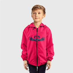 Ветровка с капюшоном детская СОНИК, цвет: 3D-черный — фото 2