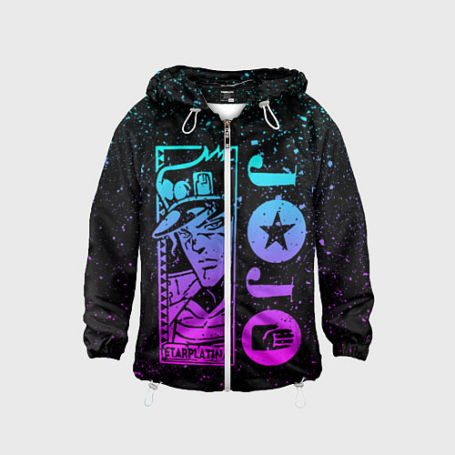 Детская ветровка JoJo Bizarre Adventure / 3D-Белый – фото 1