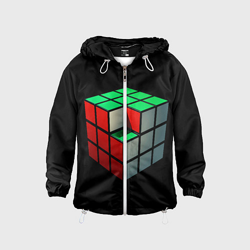 Детская ветровка Кубик Рубика / 3D-Белый – фото 1