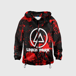 Ветровка с капюшоном детская Linkin Park, цвет: 3D-черный