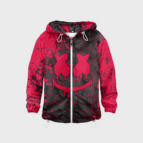 Детская ветровка Marshmello / 3D-Белый – фото 1