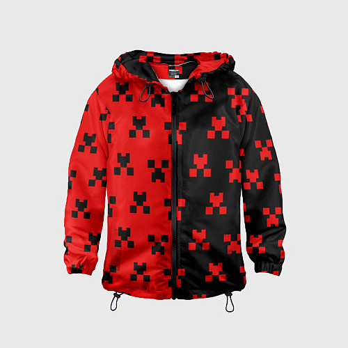 Детская ветровка MINECRAFT CREEPER / 3D-Черный – фото 1