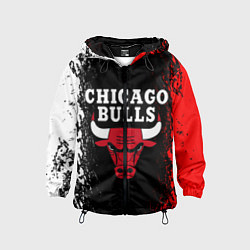 Ветровка с капюшоном детская CHICAGO BULLS, цвет: 3D-черный