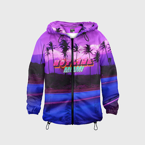 Детская ветровка HOTLINE MIAMI / 3D-Черный – фото 1