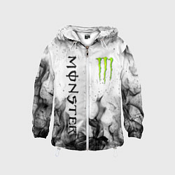 Ветровка с капюшоном детская MONSTER ENERGY, цвет: 3D-белый