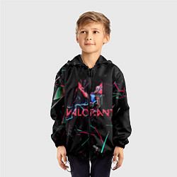 Ветровка с капюшоном детская Jett Valorant, цвет: 3D-черный — фото 2