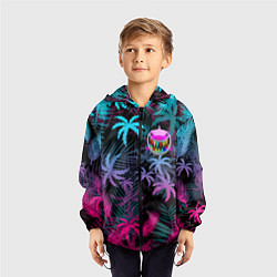 Ветровка с капюшоном детская 6IX9INE 69, цвет: 3D-черный — фото 2