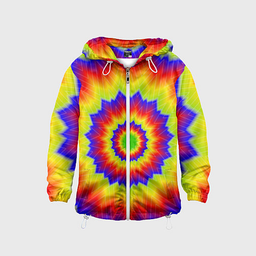 Детская ветровка Tie-Dye / 3D-Белый – фото 1