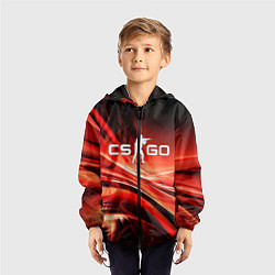 Ветровка с капюшоном детская CS GO КС ГО, цвет: 3D-черный — фото 2