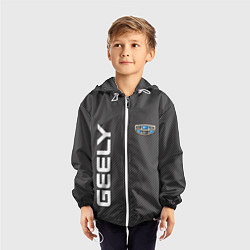 Ветровка с капюшоном детская GEELY, цвет: 3D-белый — фото 2
