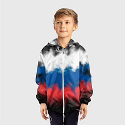 Ветровка с капюшоном детская Россия, цвет: 3D-белый — фото 2
