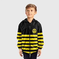 Ветровка с капюшоном детская BORUSSIA, цвет: 3D-черный — фото 2