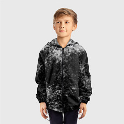 Ветровка с капюшоном детская БРЫЗГИ-КРАСОК, цвет: 3D-черный — фото 2