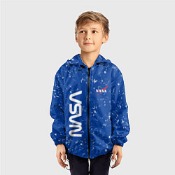 Ветровка с капюшоном детская NASA НАСА, цвет: 3D-черный — фото 2