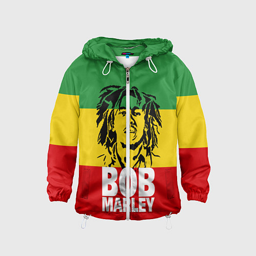 Детская ветровка Bob Marley / 3D-Белый – фото 1