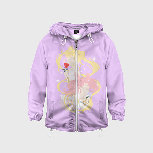 Детская ветровка Сейлор Мун и Чиби Мун / 3D-Белый – фото 1