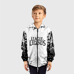Ветровка с капюшоном детская League of legends, цвет: 3D-черный — фото 2