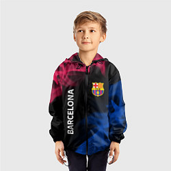 Ветровка с капюшоном детская BARCELONA БАРСЕЛОНА, цвет: 3D-черный — фото 2