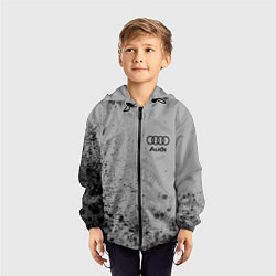 Ветровка с капюшоном детская AUDI АУДИ, цвет: 3D-черный — фото 2