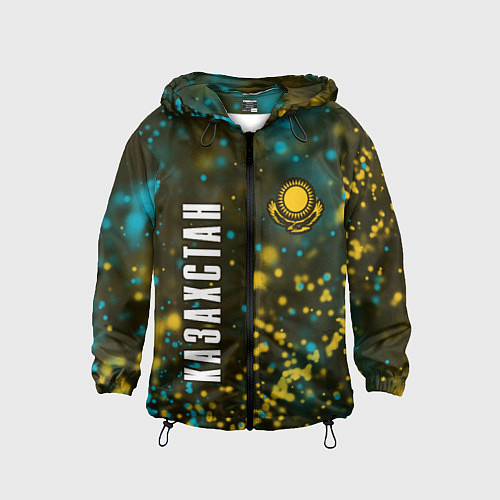 Детская ветровка КАЗАХСТАН KAZAKHSTAN / 3D-Черный – фото 1