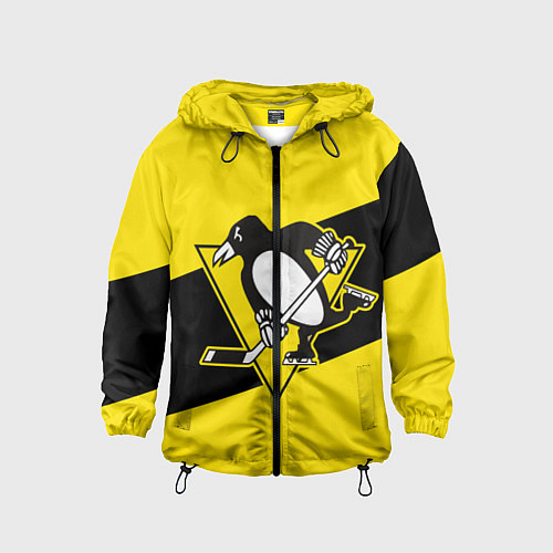 Детская ветровка Питтсбург Пингвинз / 3D-Черный – фото 1