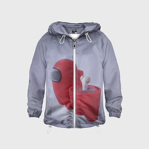 Детская ветровка Among Us - Human / 3D-Белый – фото 1