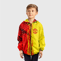 Ветровка с капюшоном детская Manchester United Дьяволы, цвет: 3D-черный — фото 2