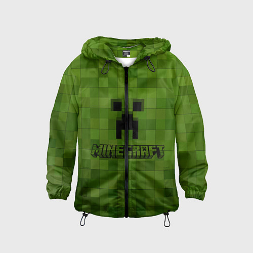 Детская ветровка Minecraft / 3D-Черный – фото 1