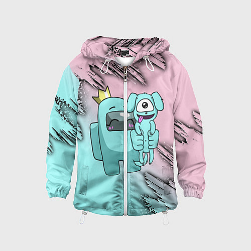 Детская ветровка AMONG US / 3D-Белый – фото 1