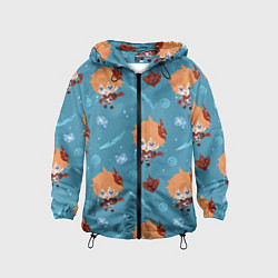 Ветровка с капюшоном детская Чиби Чайльд, цвет: 3D-черный