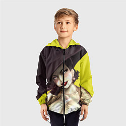 Ветровка с капюшоном детская РЕЗИДЕНТ ИВЕЛ ДЕРЕВНЯ, цвет: 3D-черный — фото 2