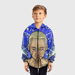 Ветровка с капюшоном детская Chester Bennington, цвет: 3D-черный — фото 2