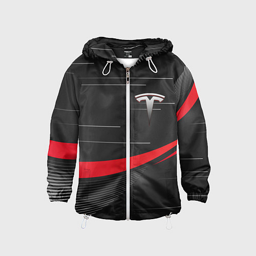 Детская ветровка TESLA ABSTRACT ТЕСЛА СПОРТ / 3D-Белый – фото 1