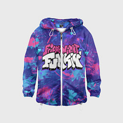 Ветровка с капюшоном детская Friday Night Funkin, цвет: 3D-белый