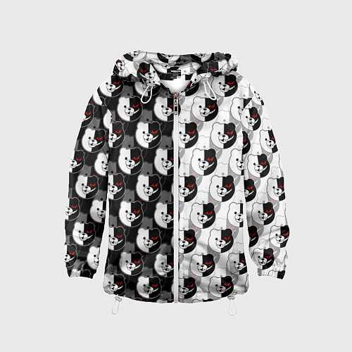 Детская ветровка MONOKUMA МОНОКУМА PATTERN / 3D-Белый – фото 1