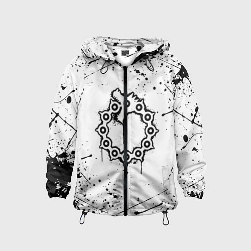 Детская ветровка МЕЛИОДАС 7 СМЕРТНЫХ ГРЕХОВ / 3D-Черный – фото 1