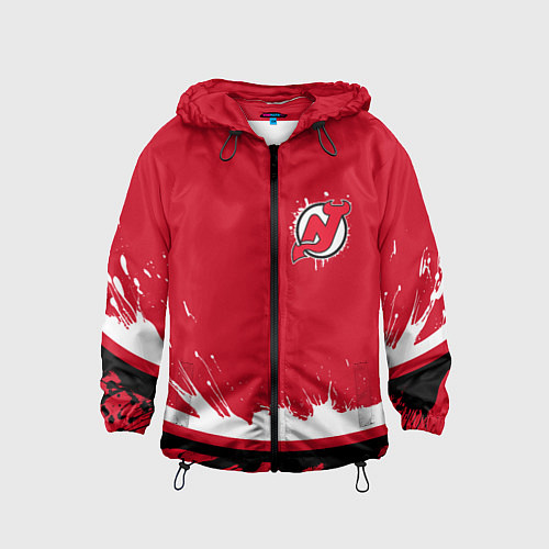 Детская ветровка New Jersey Devils Ink / 3D-Черный – фото 1