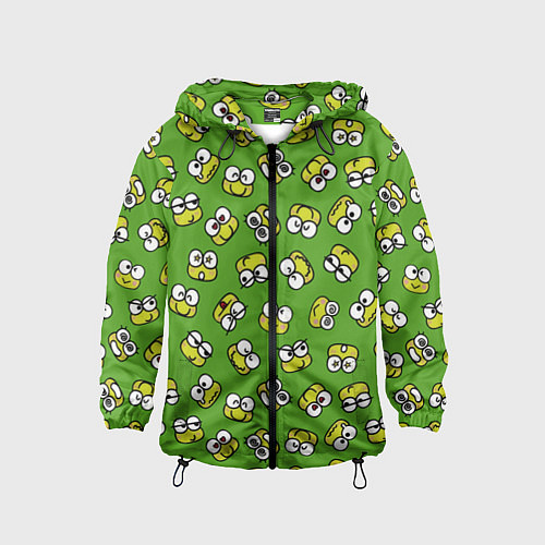 Детская ветровка Смайлы Лягушки / 3D-Черный – фото 1
