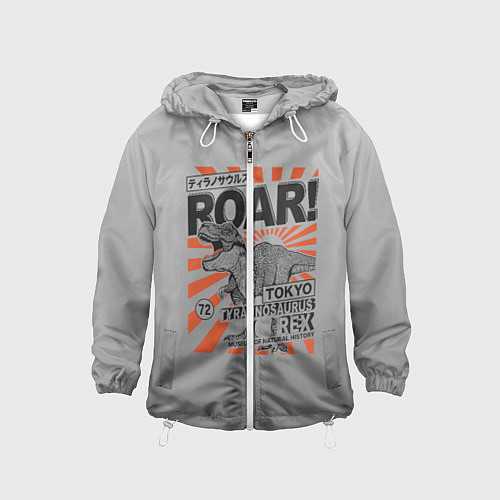 Детская ветровка ROAR Tokyo T-rex / 3D-Белый – фото 1