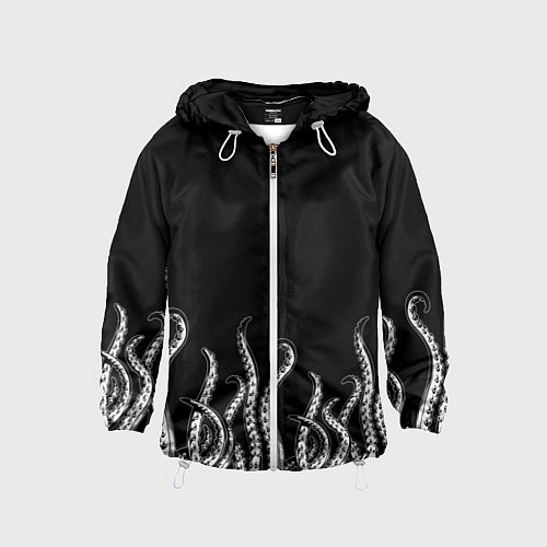 Детская ветровка Octopus Щупальца / 3D-Белый – фото 1