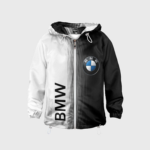 Детская ветровка Black and White BMW / 3D-Белый – фото 1