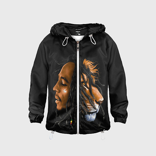 Детская ветровка БОБ МАРЛИ / 3D-Белый – фото 1