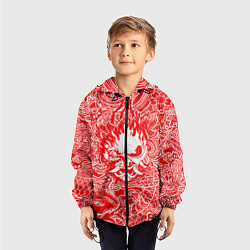 Ветровка с капюшоном детская Samurai, цвет: 3D-черный — фото 2