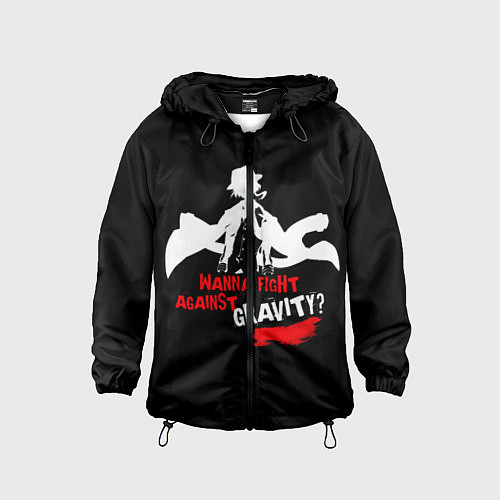 Детская ветровка Чуя Накахара бродячие псы / 3D-Черный – фото 1