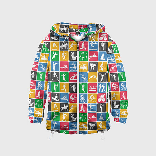 Детская ветровка СПОРТ / 3D-Белый – фото 1