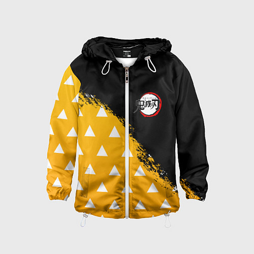 Детская ветровка КОСТЮМ ЗЕНИЦУ ZENITSU KNY / 3D-Белый – фото 1