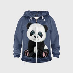 Ветровка с капюшоном детская Милая Панда Sweet Panda, цвет: 3D-белый