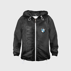 Ветровка с капюшоном детская BMW LOGO AND INSCRIPTION, цвет: 3D-белый